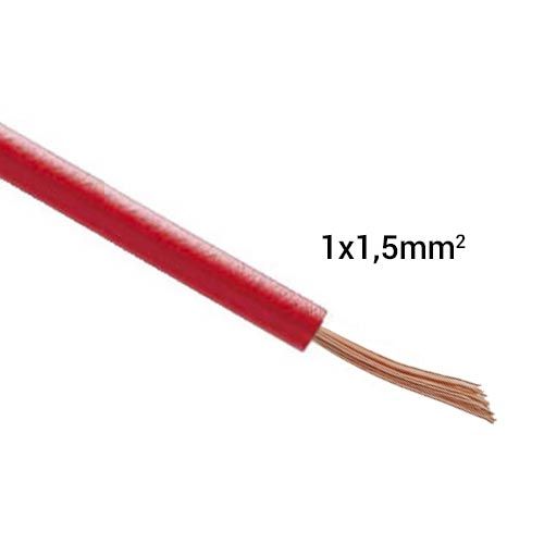 Fil électrique souple H07VK 1 5² rouge MIGUELEZ Couronne de 100m