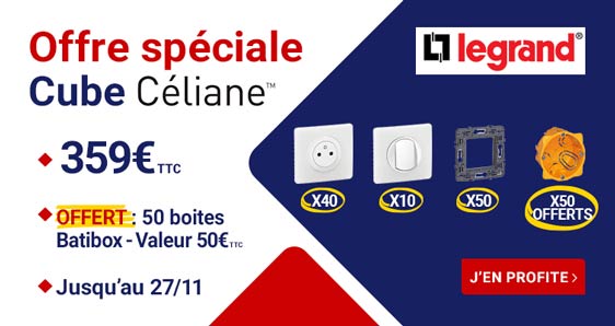 offre speciale cube celiane legrand