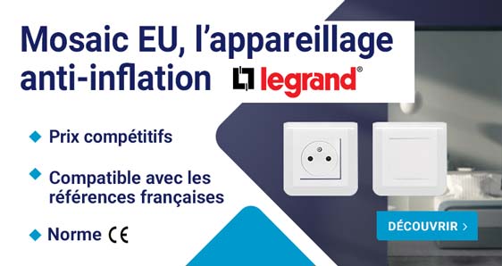 appareillage mosaic EU Legrand