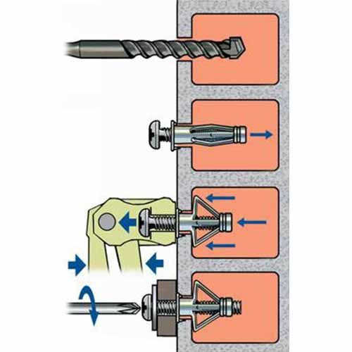 100 Chevilles m talliques expansion 5x37 ING FIXATIONS A506120