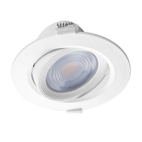 Spot Led Encastrable Orientable Miidex 10w 390lm 4000k 120mm Blanc Carat 763620 3218