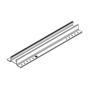 Rail de fixation panneau solaire sur bac acier MiniRail K2 Systems - Schéma