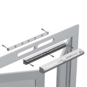 ALDES EA Entrée d'air autoréglable 22m3/h 38dB - schéma de fixation