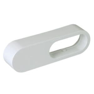 Réducteur Aldes minigaine 60x200/40x100 - D125mm/D80mm PVC blanc rigide