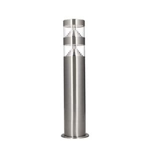 Borne d'éclairage Arlux Castellane finition inox 230V 9W 1000lm 3000K