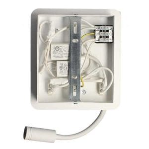 Applique intérieur Arlux Sorya 5W 350lm 2700K blanc + liseuse 3W 210lm