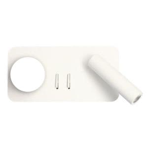 Arlux Maki Applique intérieur rectangle gauche 3W 210lm 2700K blanc + liseuse 3W - 114133