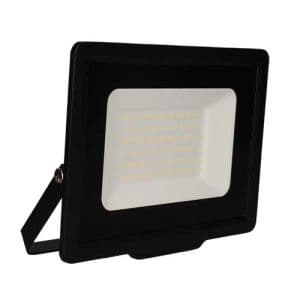 Projecteur LED extra plat pré câblé Arlux Kali coloris noir - vue de profil