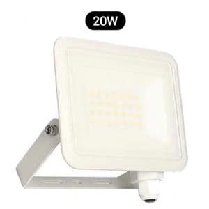 ARLUX Projecteur extérieur blanc LED Kreon 2 extra plat 230V 20W 2000lm 4000K