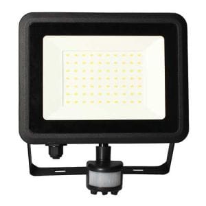 Projecteur LED extérieur noir Arlux Kreon 2 50W détecteur infrarouge - vue de face