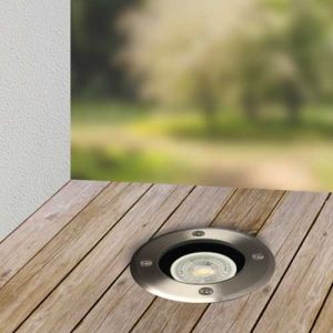 ARLUX Spot LED extérieur encastré de sol rond Tulip 230V 5W 380lm 3000K IP67 inox