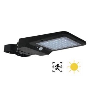 Lampadaire extérieur LED solaire ARLUX Sunstreet 24W 1600lm 3000K noir