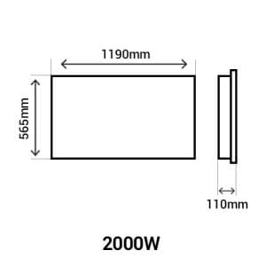 atl507614-atlantic-divali-radiateur-connecte-horizontal-blanc-2000w-schéma avec dimensions