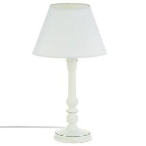 Lampe à poser Atmosphera Leo blanche H.36cm