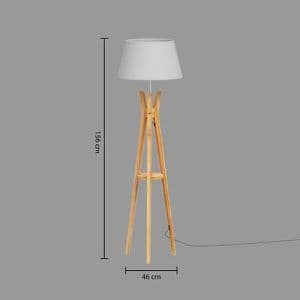 Dimensions de la lampe sur pied Atmosphera modèle Kalo