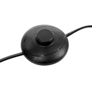 Bouton de commande de la lampe sur pied Keli Atmosphera 150 cm, coloris noir