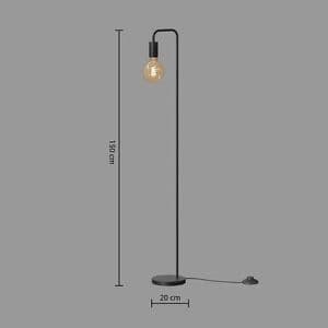 Dimensions de la lampe sur pied Keli Atmosphera coloris noir