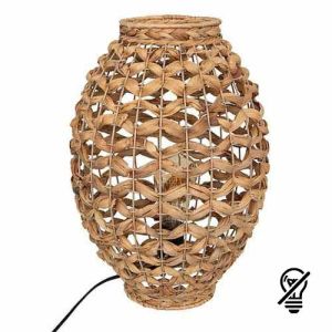 Lampe à poser E27 SAND en bois, 40 cm de hauteur