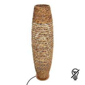 Lampe sur pied E27 SAND Atmosphera, 118 cm, en bois naturel