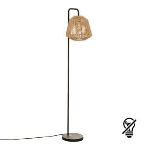 Lampe sur pied E27 JILY, 150 cm, en bois naturel