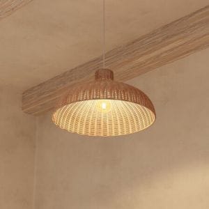 Suspension Ori Atmosphera Ø58 cm en rotin naturel