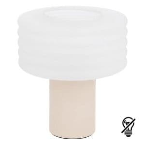 Lampe cylindrique Asti coloris argile Atmosphera