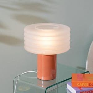 Lampe cylindrique Asti brun d'Atmosphera idéale comme chevet