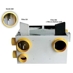 AUTOGYRE Kit VMC double flux Vital Air 90 à capteurs de pollution