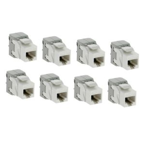 BATILEC Lot de 8 RJ45 Grade 1 catégorie 5E