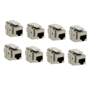 BATILEC Lot de 8 RJ45 femelle Grade 3TV catégorie 6