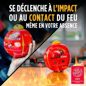 Deux utilisations pour l'extincteur boule Block’Fire®