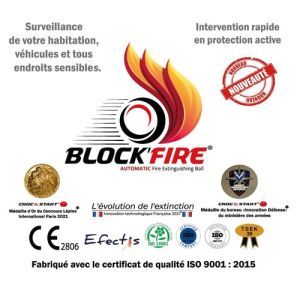 Extincteur boule Block’Fire® conforme aux normes