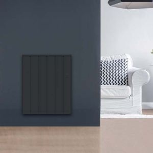 CHAUFELEC Manon Radiateur connecté à inertie réfractite horizontal gris 1000W - BJN2223SEHS