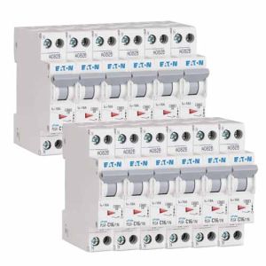 EATON Lot de 12 disjoncteurs 16A Ph+N courbe C 4.5kA 230V - EAT264746-L12