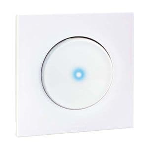 Bouton poussoir EUROHM Square lumineux/témoin blanc - 60205