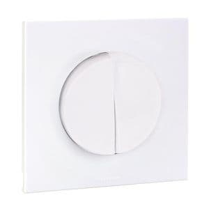 Double bouton poussoir EUROHM Square blanc - 60211