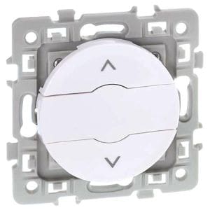 EUROHM Square Bouton poussoir volets roulants blanc - 60224