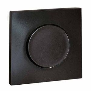 EUROHM Square Bouton poussoir anthracite - 60302