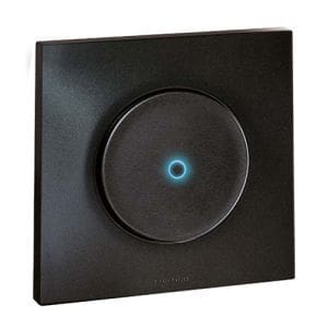 EUROHM Square Interrupteur va et vient lumineux/témoin anthracite - 60303