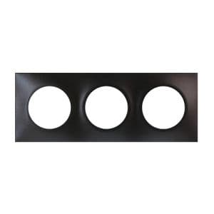 EUROHM Square Plaque triple anthracite - 60398