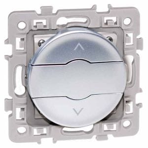 Interrupteur volets roulants EUROHM Square silver - 60423