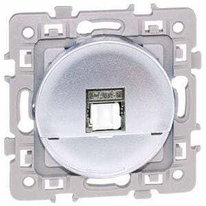 EUROHM Square Prise RJ45 grade 2TV catégorie 6 STP silver - 60472