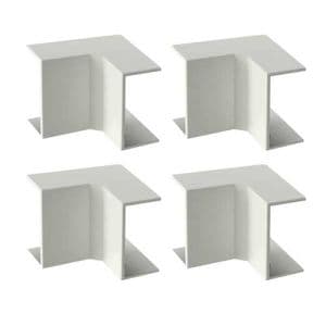 GGK Angles intérieurs pour moulure électrique 7x12mm blanc - lot de 4