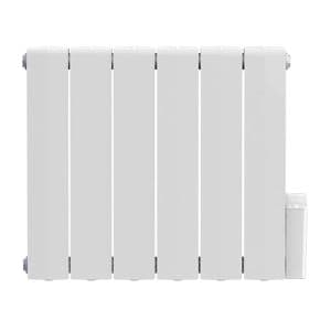 HEATZY Shine Radiateur connecté à inertie fluide horizontal blanc 1500W - vue de face