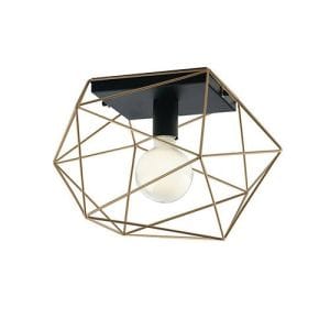 Plafonnier E27 LUCE DESIGN Noir or ABRAXAS - I-ABRAXAS-PL1 ORO