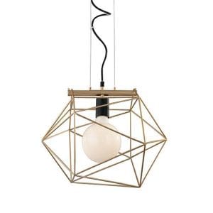 Suspension E27 LUCE DESIGN Noir Or ABRAXAS - I-ABRAXAS-S1 ORO