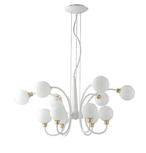 Suspension G9 LUCE DESIGN Or blanc AIDA - I-AIDA-S12