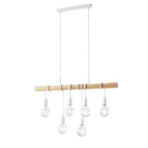 Suspension E27 LUCE DESIGN Blanc ARIZONA - I-ARIZONA-S6