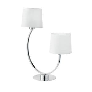 Lampe de table E27 LUCE DESIGN Chrome ASTORIA - I-ASTORIA-L2