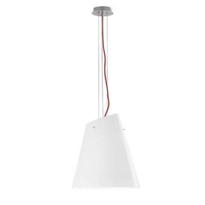 Suspension E27 LUCE DESIGN Blanc Rouge ERMES - I-ERMES-S3